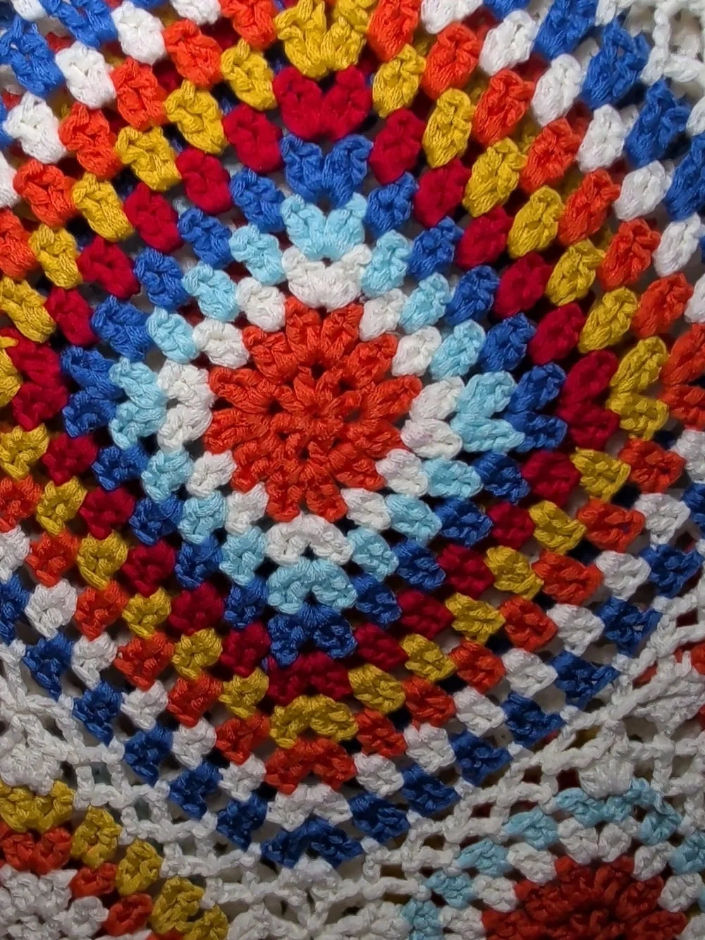 Altar'd State Crochet Granny Square Cropped Tank Top Multicolor Women's Size L - Picture 3 of 5
